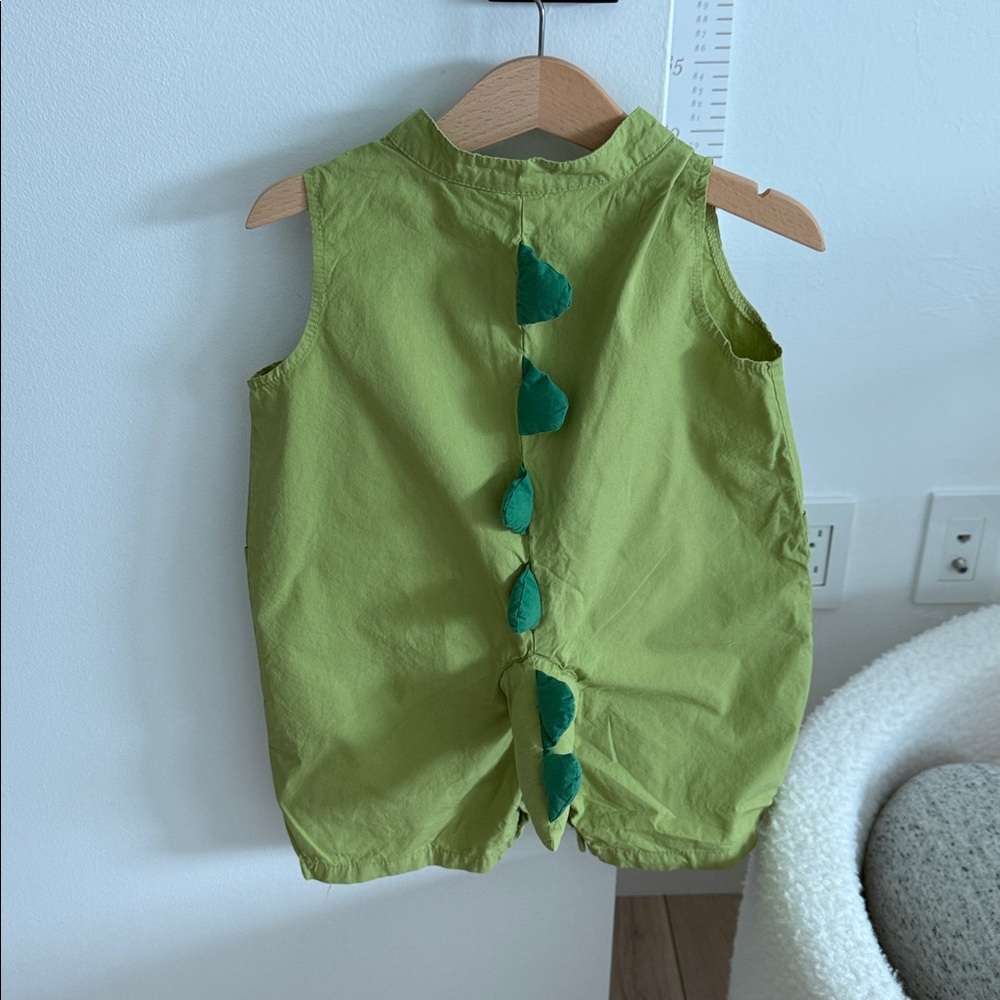 Green Dinosaur Costume romper